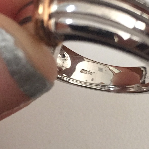 New Sterling Silver with Rose ring size 6.5 - Picture 8 of 8